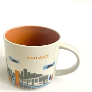 Starbucks Chicago coffee mug 2014 “You Are Here” rare 14oz